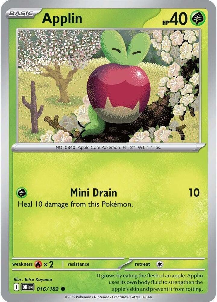 Applin - 016/182 - SV10: Destined Rivals (DRI)