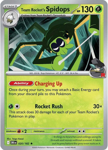 Team Rocket's Spidops - 020/182 - SV10: Destined Rivals (DRI)