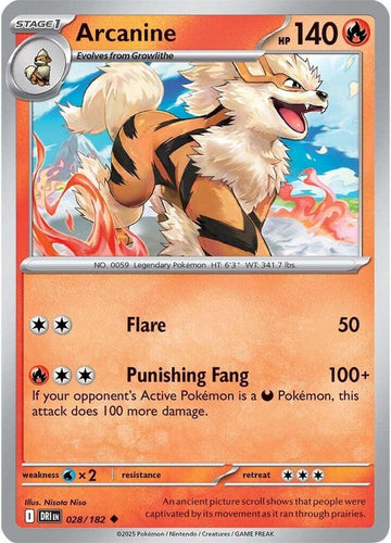 Arcanine - 028/182 - SV10: Destined Rivals (DRI)