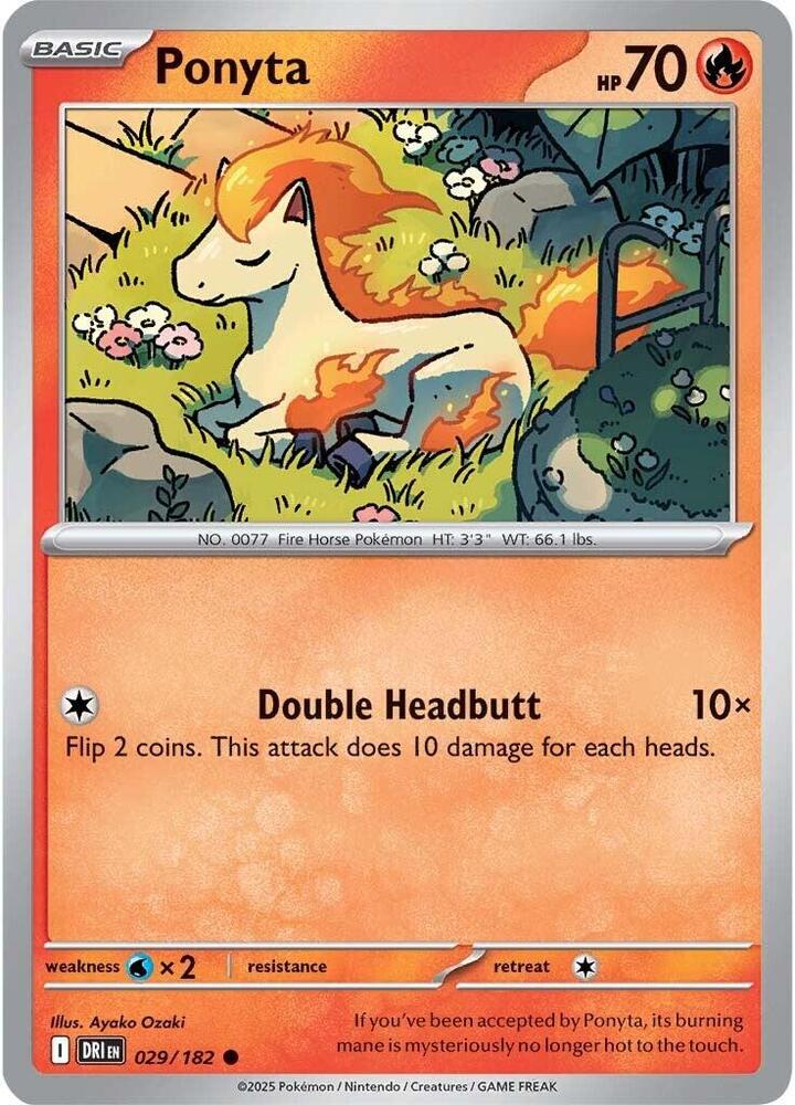 Ponyta -  029/182 - SV10: Destined Rivals (DRI)