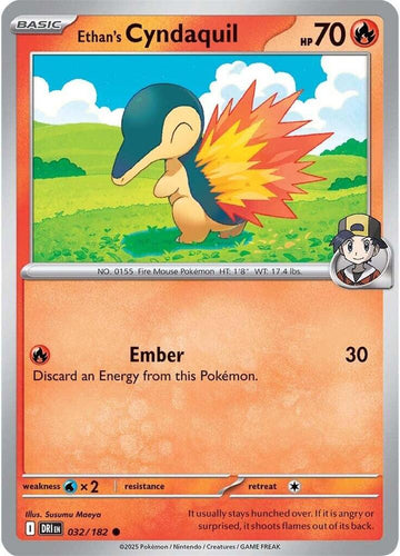 Ethan's Cyndaquil -  032/182  - SV10: Destined Rivals (DRI)