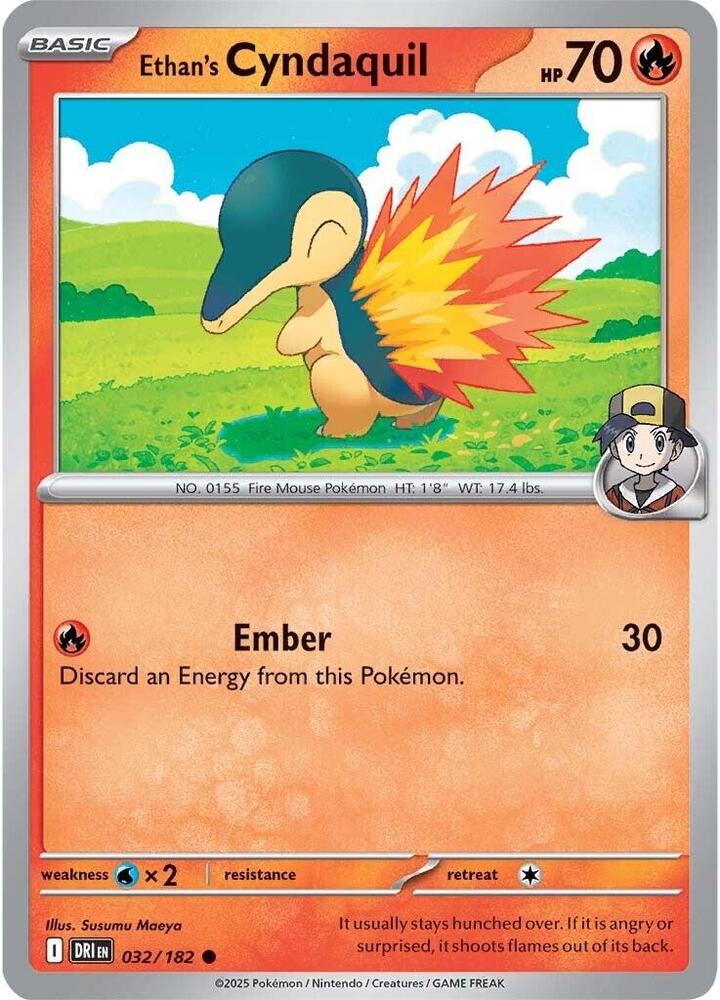 Ethan's Cyndaquil -  032/182  - SV10: Destined Rivals (DRI)