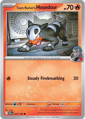 Team Rocket's Houndour -  037/182 - SV10: Destined Rivals (DRI)