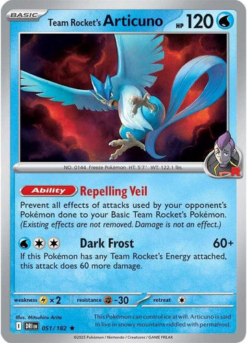 Team Rocket's Articuno - 051/182 - SV10: Destined Rivals (DRI)