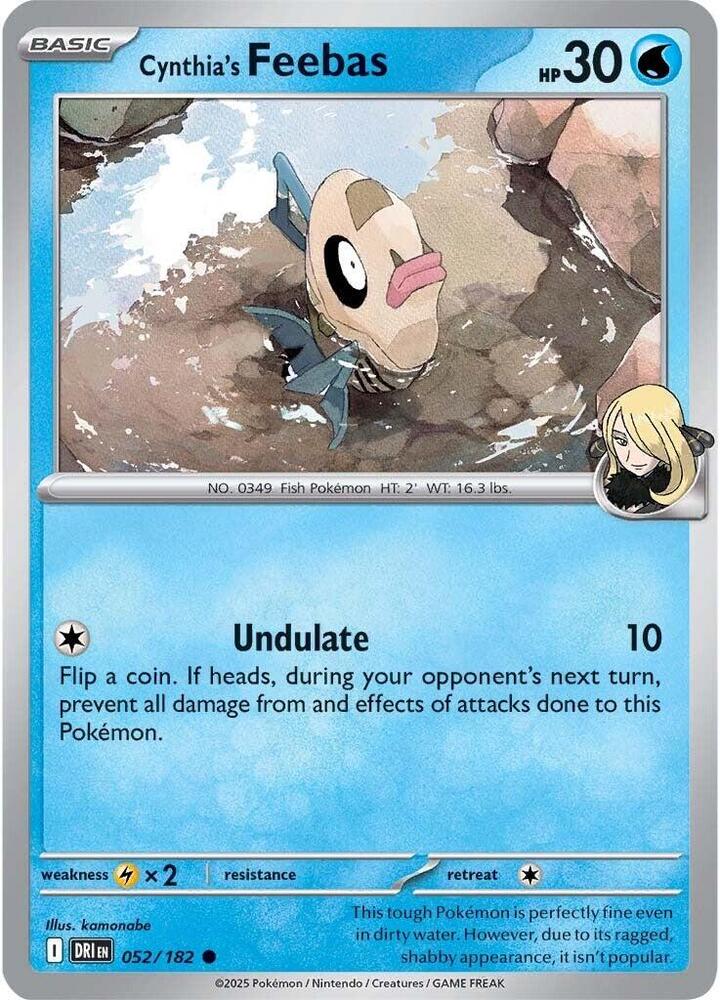 Cynthia's Feebas - 052/182 - SV10: Destined Rivals (DRI)