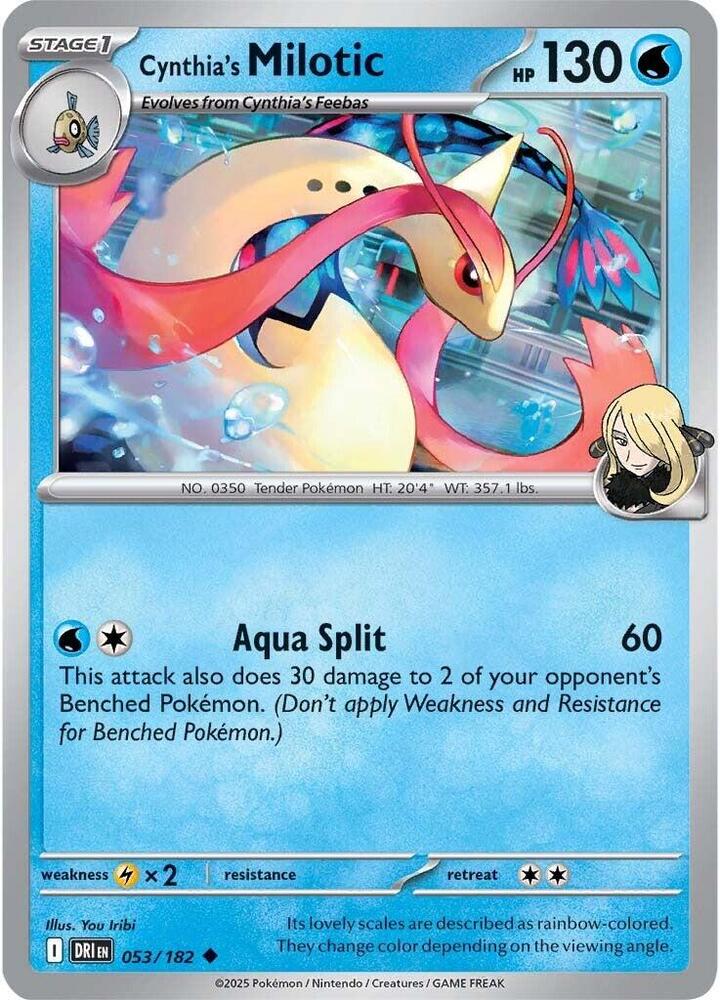 Cynthia's Milotic -  053/182  - SV10: Destined Rivals (DRI)