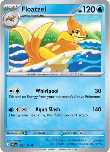 Floatzel - 058/182 - SV10: Destined Rivals (DRI)