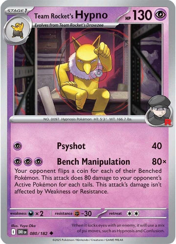 Team Rocket's Hypno -125/182 -  SV10: Destined Rivals (DRI)