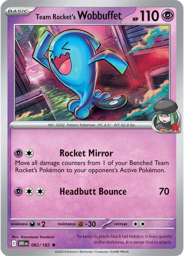 Team Rocket's Wobbuffet - 082/182 - SV10: Destined Rivals (DRI)