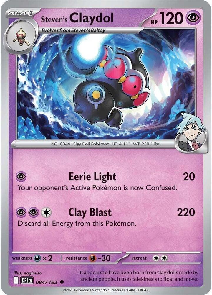 Steven's Claydol - 084/182 - SV10: Destined Rivals (DRI)