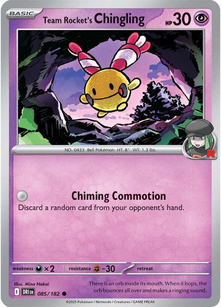 Team Rocket's Chingling - 085/182 - SV10: Destined Rivals (DRI)