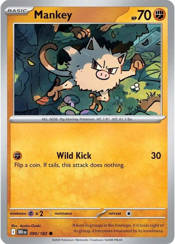 Mankey - 090/182 - SV10: Destined Rivals (DRI)