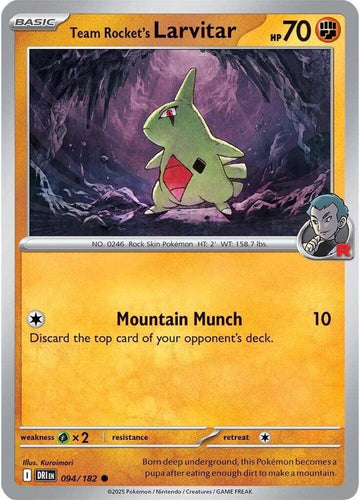 Team Rocket's Larvitar - 094/182 - SV10: Destined Rivals (DRI)