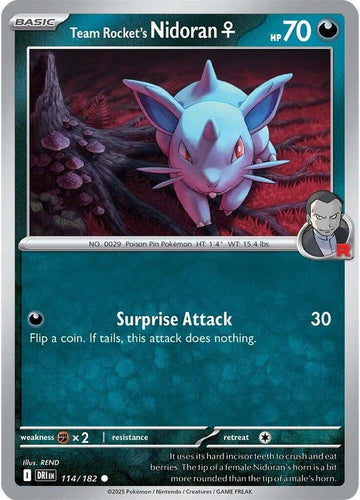 Team Rocket's Nidoran F -  114/182 - SV10: Destined Rivals (DRI)