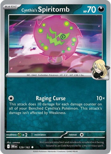 Cynthia's Spiritomb -  129/182  - SV10: Destined Rivals (DRI)