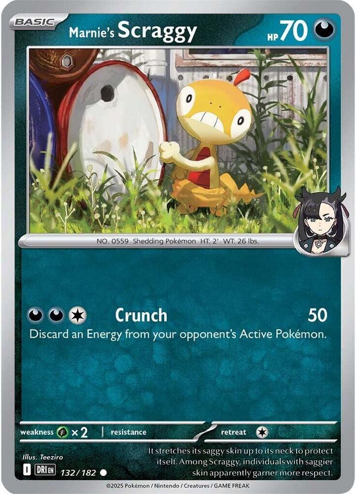 Marnie's Scraggy -  132/182 - SV10: Destined Rivals (DRI)
