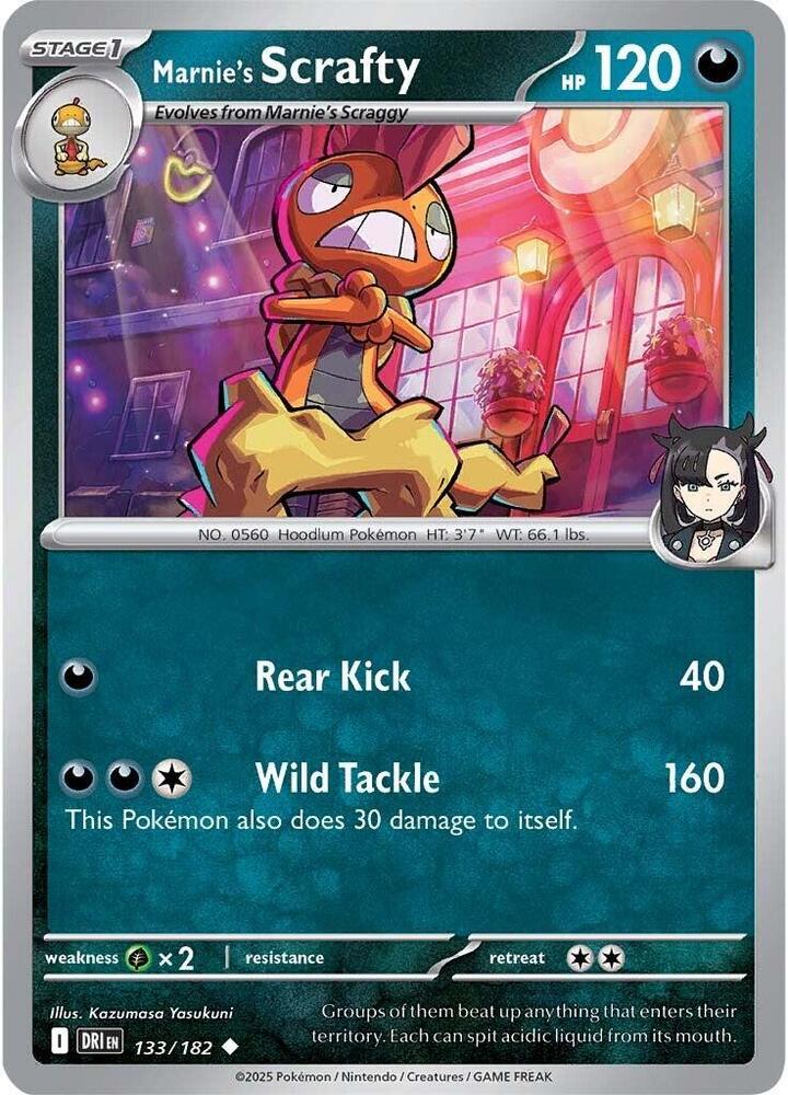 Marnie's Scrafty - 133/182 - SV10: Destined Rivals (DRI)