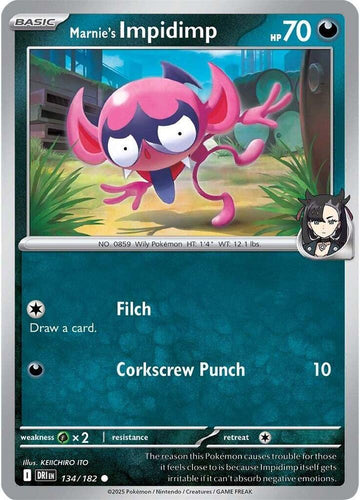 Marnie's Impidimp - 134/182 - SV10: Destined Rivals (DRI)
