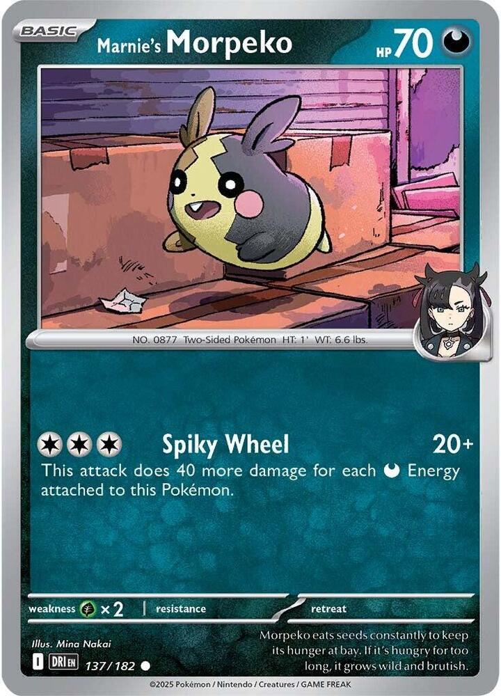 Marnie's Morpeko - 137/182 - SV10: Destined Rivals (DRI)