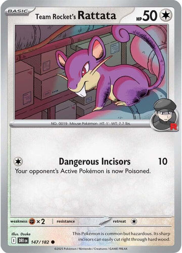 Team Rocket's Rattata -147/182 -  SV10: Destined Rivals (DRI)