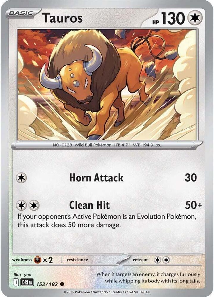 Tauros - 152/182 - SV10: Destined Rivals (DRI)