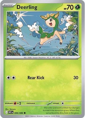 Deerling - SV: White Flare 006/086 / Common (WHT)
