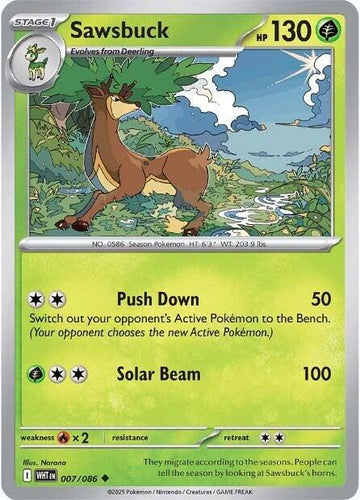 Sawsbuck - SV: White Flare 007/086 / Uncommon (WHT)