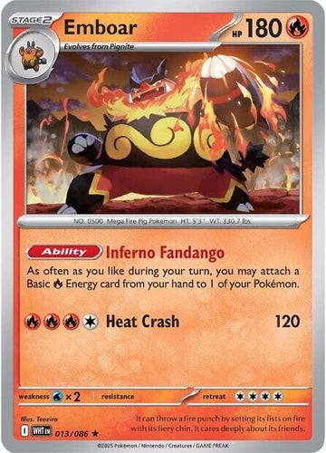 Emboar - SV: White Flare 013/086 / Rare (WHT)