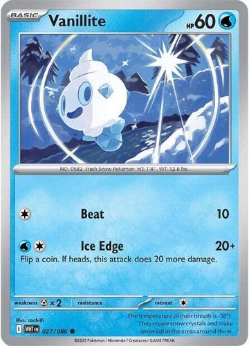 Vanillite - SV: White Flare 027/086 / Common (WHT)