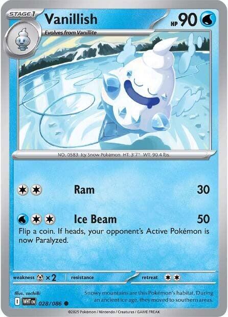 Vanillish - SV: White Flare 028/086 / Common (WHT)