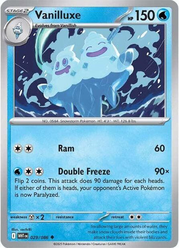Vanilluxe - SV: White Flare 029/086 / Uncommon (WHT)