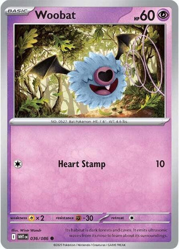 Woobat - SV: White Flare 036/086 / Common (WHT)