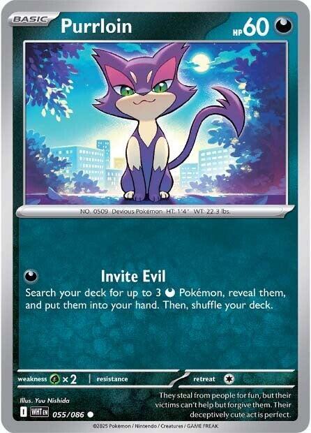 Purrloin - SV: White Flare 055/086 / Common (WHT)