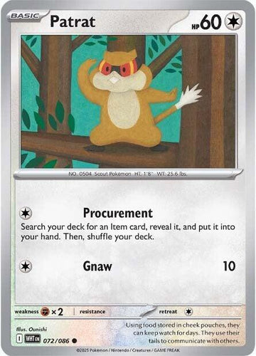 Patrat - SV: White Flare 072/086 / Common (WHT)
