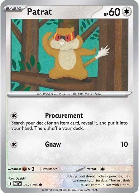 Patrat - SV: White Flare 072/086 / Common (WHT)