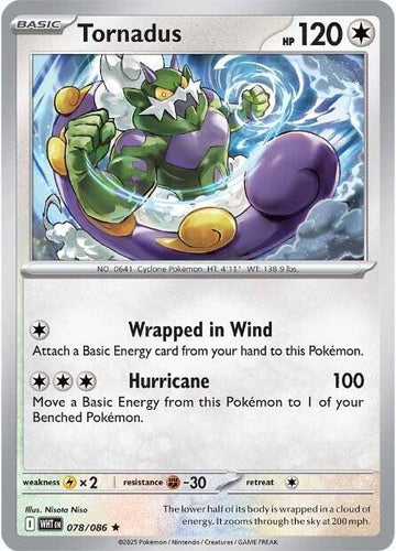 Tornadus - SV: White Flare 078/086 / Rare (WHT)