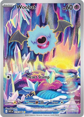 Woobat - 119/086 - SV: White Flare (WHT)