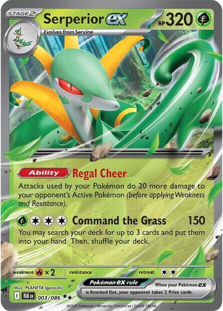 Serperior ex - SV: Black Bolt 003/086 / Double Rare (BLK)