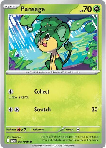 Pansage - 004/086 - SV: Black Bolt (BLK)