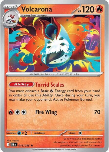 Volcarona -  016/086  - SV: Black Bolt (BLK)