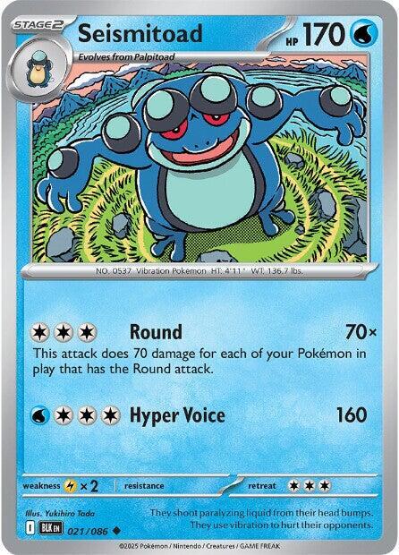 Seismitoad  - 021/086 - SV: Black Bolt (BLK)