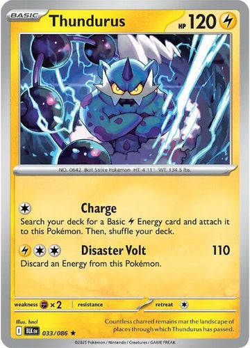 Thundurus - 033/086 - SV: Black Bolt (BLK)