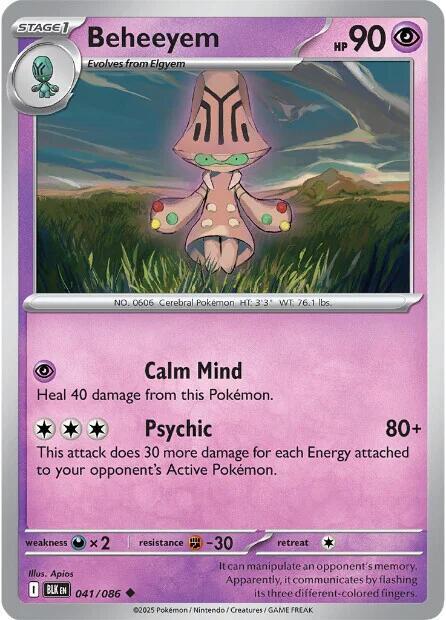 Beheeyem - 041/086 - SV: Black Bolt (BLK)