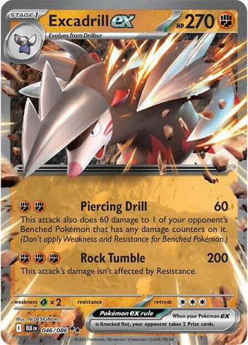 Excadrill ex - 046/086 - SV: Black Bolt (BLK)