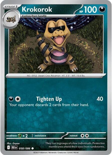 Krokorok - 058/086 - SV: Black Bolt (BLK)
