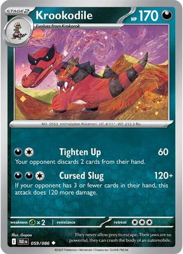 Krookodile - 059/086 - SV: Black Bolt (BLK)