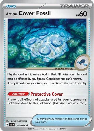 Antique Cover Fossil - 080/086 / Common - SV: Black Bolt (BLK)