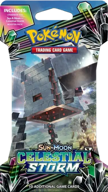Sun & Moon Celestial Storm Sleeved Booster Pack