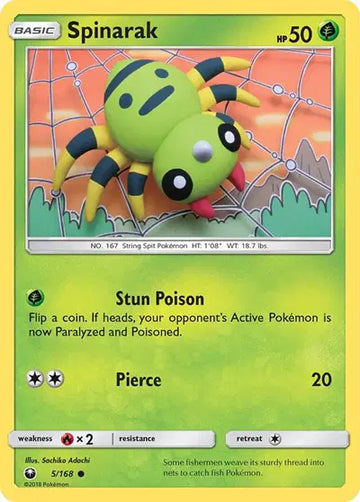 Sun & Moon Celestial Storm 5/168 Spinarak