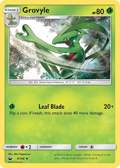 Sun & Moon Celestial Storm 9/168 Grovyle